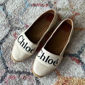 CHLOE Woody Espadrilles in Cream - 37